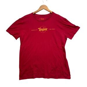 Taylor Guitars Taylorware Gear Musician Acoustic T-Shirt Men's Red Tee L